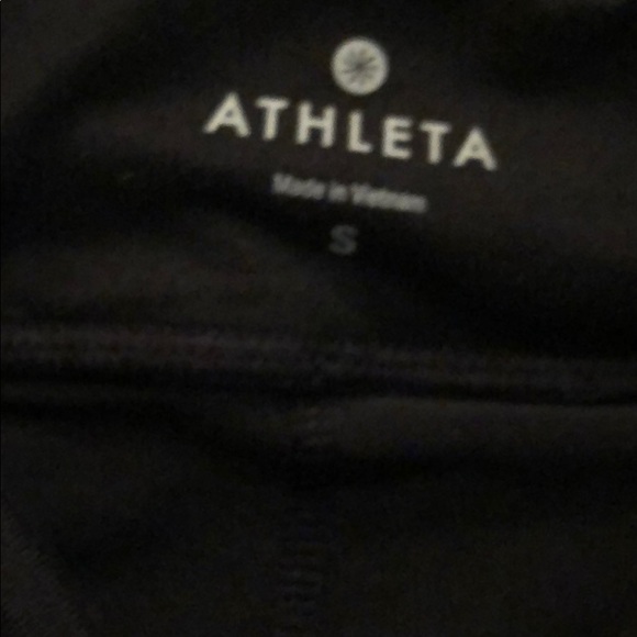 Athleta black and polka dot leggings - Picture 3 of 4